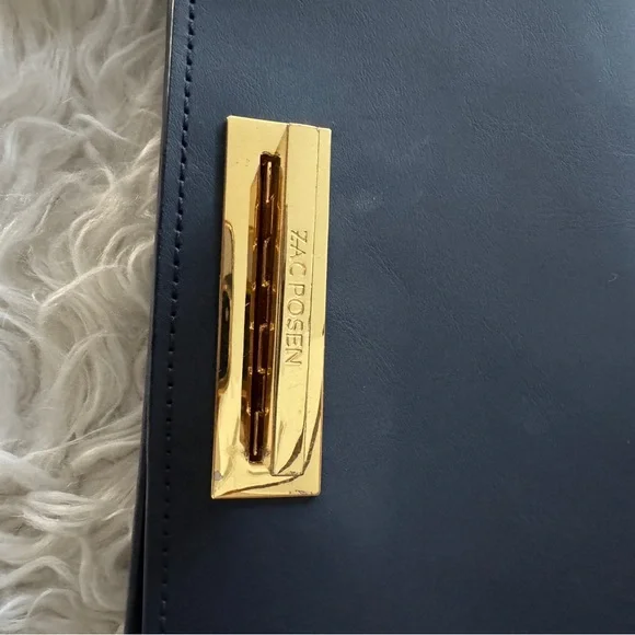 ZAC Zac Posen Navy Clutch with Embellished Strap - Picture 4 of 8